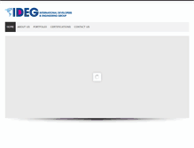 Tablet Screenshot of idegconstruction.com